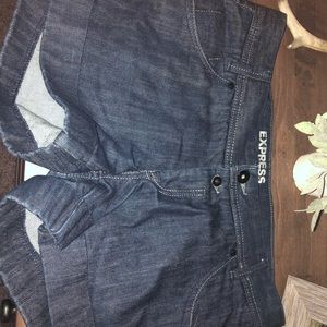 Express denim shorts